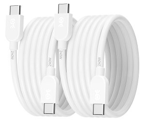�y���������zCable Matters 2 �{�Z�b�g ���_�� 240W USB-C �[�d�P�[�u�� - 0.9m�A�i���}���[�d 140W-240W�A�r�f�I�Ȃ��jUSBC�d���P�[�u���AMacBook Pro�AiPadPro�AiPhone 16/ 15 Pro�AApple Vision�Ή��A�z���C�g