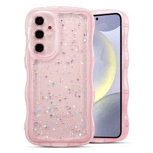 �y���������zQLTYPRI Galaxy S24 �P�[�X �N���A TPU �J�o�[ �E�F�[�u ������� �؍� ���� �E�F�[�u �O���b�^�[ ���� ���^ �y�� �ϏՌ� ����~�� (SC-51E / SCG25) �X�}�z�P�[�X ���C�����X�[�d�Ή� �X