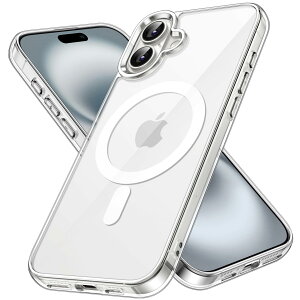 �y���������zJETech iPhone 16 Plus 6.7�C���`�p �}�O�l�b�g �P�[�X MagSafe�Ή� �Ռ��z�� �o���p�[�J�o�[ �����h�~ �N���A�o�b�N (�N���A)