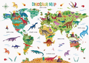 �y���������zDECOWALL DL3-2415 ����̋������E�n�} �E�H�[���X�e�b�J�[(���� 151x106cm) ���j ���s �c�t�� �ۈ牀 �q������ DIY �Ǔ]�� �V�[�� �E�H�[���A�[�g �V�[�� �j�̎q ���̎q ���ǂ� �o�X���[