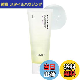 【送料無料】SAM'U(サミュ) ボーンパンテノールゼリーウォッシュ[100ml] 洗顔ジェル パンテノール ヒアルロン酸 乾燥肌 敏感肌 つっぱらない 洗顔料 クレンジング 韓国コスメ スキンケア 【公式】 色：クリア、サイズ：100 ml (Pack of 1)
