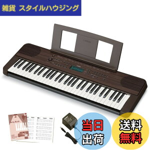�y���������z���}�n �|�[�^�u���L�[�{�[�h 61���� �u���b�N PSR-E360B �֗��ȃ��b�X���@�\��^�b�`���X�|���X�𓋍� �F�F�_�[�N�E�H���i�b�g��