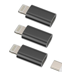 �y���������z���C�g�j���O �ϊ��A�_�v�^�[ (3�Z�b�g)USB C �^�C�vc ���X �� Lightning USB �I�X �[�d�� �v���O �A�b�v�� Typec �R�l�N�^ Thunderbolt 4 ������c �P�[�u�� �����ӂ��� �����Ղ��[ �Ή�Apple