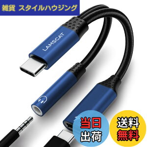 �y���������zLAMSCAT 2in1 �^�C�vC �C���z���ϊ� �A�_�v�^ PD 60W�}���[�d Type-C �C���z���W���b�N �[�d�A�_�v�^ ��҃P�[�u�� �[�d���Ȃ��� �ʘb ���ʒ��� �|�[�^�u�� iPad pro Google Pixel Xperia Samsung G