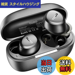 �y���������zTOZO A1 �C���z�� bluetooth ���C�����X�C���z�� ���ቹ�� �g�F�n���� ���^�y�� �}�C�N���� AI �ʘb���m�C�Y���_�N�V���� �J�X�^��EQ �A�v���Ή� �h�� �ő��32���Ԃ̘A���Đ� �Ԃ�[