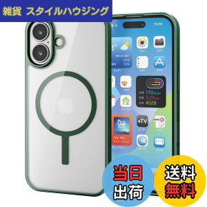 �y���������z�G���R�� iPhone 16 �P�[�X �N���A �}�O�l�b�g MAGKEEP �n�C�u���b�h �t���[���t�� ���C�����X�[�d�Ή� 4�p�G�A�[�N�b�V���� �f�B�[�v�O���[�� PM-A24AMAG03GN �F�F�f�B�[�v�O���[��