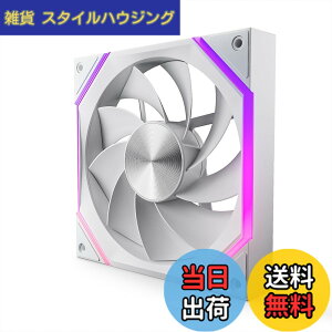 �y���������zAsiaHorse Nyota ARGB PC�P�[�X�t�@�� 120mm (12cm) 1�{ �t���E�z�C�p [�����\PWM/�É�] 4Pin PWM 5V 3Pin ARGB 2000RPM/61.5 CFM/HDB�x�A�����O/������ ���[�J�[RGB�\�t�g�Ή� (ASUS Aura, ASRock, GIGABYTE, MSI) �F