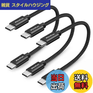 �y���������zCLEEFUN USB C �^�C�vC �P�[�u�� PD�Ή� 60W�}���[�d - iPad Mini 6 2021�AMacBook�AiPad Pro 2018�AGalaxy�AXperia�APixel��USB-C�@��Ή� �F�F�u���b�N�A�T�C�Y�F0.3m