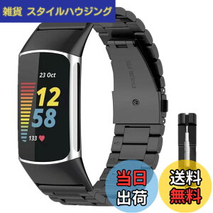 �y���������zAnkersaial �o���h �Ή� Fitbit Charge 6/ Fitbit Charge 5,�����o���h �r�W�l�X�� �X�e�����X�� �T�C�Y���߉\ �����H��t�� �����x���g �ւ��x���g �R���p�`�u�� �F�F�u���b�N�A�T�C�Y�F