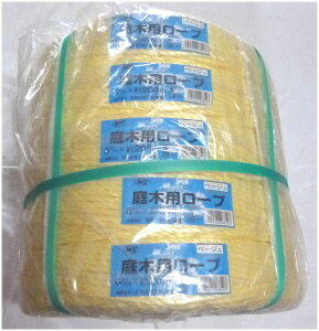 宮島化学工業 庭木ロープ ベージュ 6mm×長さ200m 5巻入り