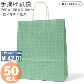 【当店限定ポイント最大37倍＆10%OFFクーポン】 紙袋 手提げ袋 手提袋 丸紐 HBT 水玉 ブルー 50枚手提げ マチ広 仕出し お弁当 おしゃれ 収納 業務用 ワイン 小 茶 手提げ 日本製 高品質 ギフト プレゼント イベント 入学 新