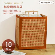 【当店限定★ポイント5倍】 コレクトバッグ 10枚入 新聞紙 古紙 回収袋 新聞紙整理袋 新聞 ストッカー ゴ…