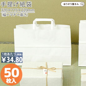 【当店限定★ポイント5倍】 紙袋 手提げ袋 手提袋 平紐 H平XS 晒 無地 50枚手提げ マチ広 仕出し お弁当 おしゃれ 収納 業務用 ワイン 小 茶 手提げ 日本製 高品質 ギフト プレゼント イベント 入学 新学期 新シーズン 新店舗 シ