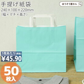 【当店限定★ポイント5倍】 紙袋 手提げ袋 手提袋 平紐 H平24 スカイ 50枚手提げ マチ広 仕出し お弁当 おしゃれ 収納 業務用 ワイン 小 茶 手提げ 日本製 高品質 ギフト プレゼント イベント 入学 新学期 新シーズン 新店舗 シン