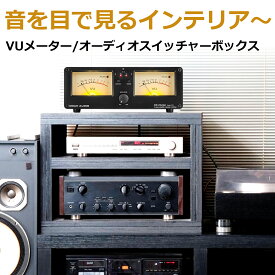 Douk Audio VU3 デュアル アナログ VUメーター 2WAY アンプ スピーカー オーディオスイッチャー ボックス DB パネルディスプレイ