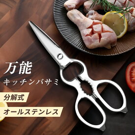 【10％限定クーポンで2952円】キッチンバサミ 分解 高級 ステンレス キッチンハサミ 料理バサミ キッチンハサミ オールステンレス 料理はさみ 料理ばさみ 持ち運び 衛生的 防錆 衛生的 継ぎ目なし 切れ味 栓抜き 缶開け 軽量 送料無料