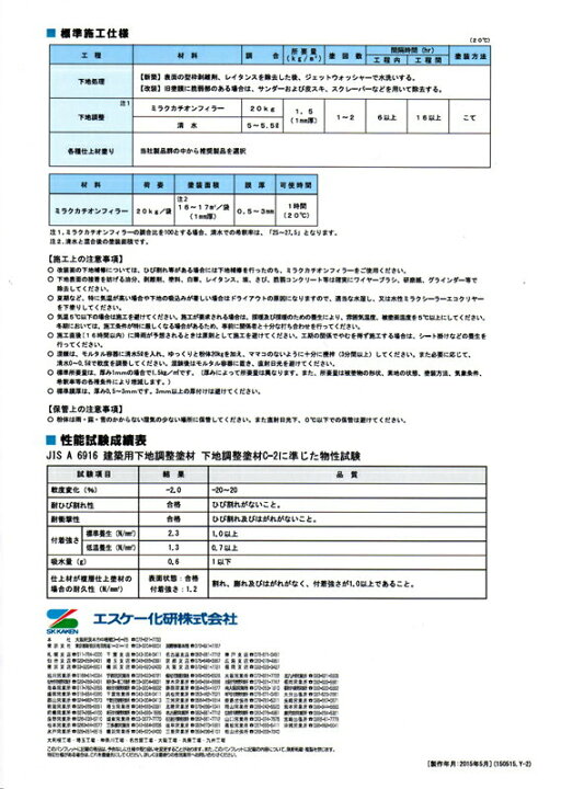 楽天市場】送料無料!ミラクカチオンフィラー 20kg 【メーカー直送便/代引不可】エスケー化研 下地調整塗材 : PROST楽天市場店 楽天市場】送料無料!ミラクカチオンフィラー 20kg 【メーカー直送便/代引不可】エスケー化研 下地調整塗材 : PROST楽天市場店