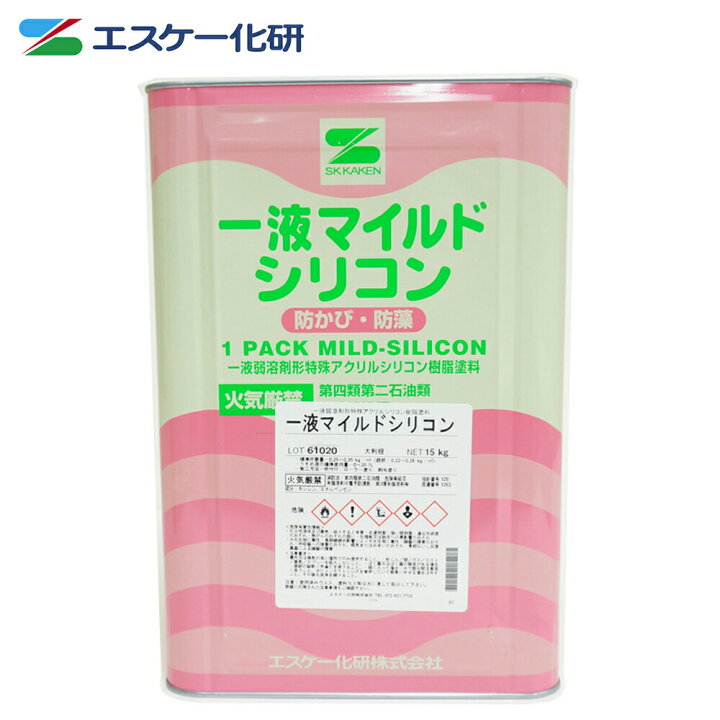 楽天市場】送料無料!一液マイルドシリコン 3分艶 15kg 白/淡彩色【メーカー直送便/代引不可】エスケー化研 外壁 塗料 一液 : PROST楽天市場店 楽天市場】送料無料!一液マイルドシリコン 3分艶 15kg 白/淡彩色【メーカー直送便/代引不可】エスケー化研 外壁 塗料 一液 : PROST楽天市場店