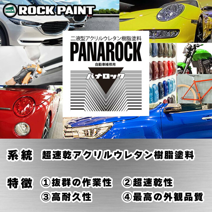 楽天市場】ロックペイント パナロック 調色 フィアット 705 ROSSO 