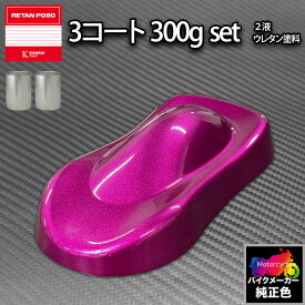 関ペ PG80調色 カワサキ KAW.MR016.2(バイク色)KAWASAKI FUCHSIA MET カラーベース・下塗り300g (原液)セット