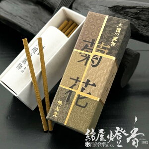 お香 平安の香り 六種の薫物 菊花 ミニ寸 スティックタイプ 20本 鳩居堂 / きっか きくか KYUKYODO きゅうきょどう 京都 銀座 宮中の香り 家伝調合 和の伝統 室内香 旅館 料亭 老舗 部屋焚 香文化