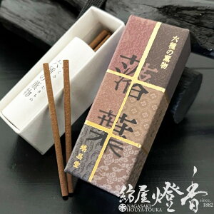 お香 平安の香り 六種の薫物 落葉 ミニ寸 スティックタイプ 20本 鳩居堂 / おちば OCHIBA KYUKYODO きゅうきょどう 京都 銀座 宮中の香り 家伝調合 和の伝統 室内香 旅館 料亭 老舗 部屋焚 香文化