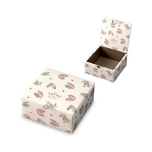 【屋号必須】洋菓子・焼き菓子ギフト箱 20-2231 CACAO スクエア 137×137×65mm 1ケース100枚入 ヤマニパッケージ