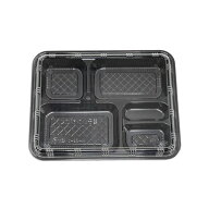 【屋号必須】弁当容器 M-58-1 黒 本体蓋セット 264×204×38mm 1ケース400枚入 エフピコチューパ