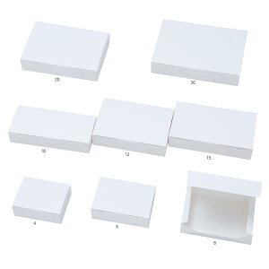 【値引有】【屋号必須】和菓子用サービス箱 8個用 和 A 8 白 182×126×45mm 1セット100枚 玉谷共栄堂 250108