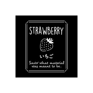 透明テイスティシール いちご 25×30mm 1ケース1000枚入 プチリュバン フルーツ用 ラベル Y015277