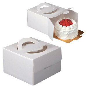 【屋号必須】デコレーションケーキ箱 DE-71 アントルメ4.5号金台紙付 160×163×105mm 1ケース200枚入 ヤマニパッケージ