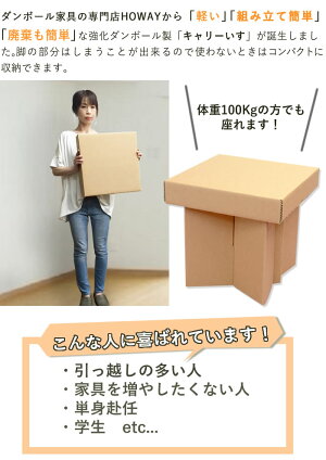 楽天市場 可燃ごみで破棄 段ボール ダンボール 家具 チェア チェアー 子供椅子 子供用チェア イス いす 椅子 子供 子供用 ダンボール 家具のhoway楽天市場店