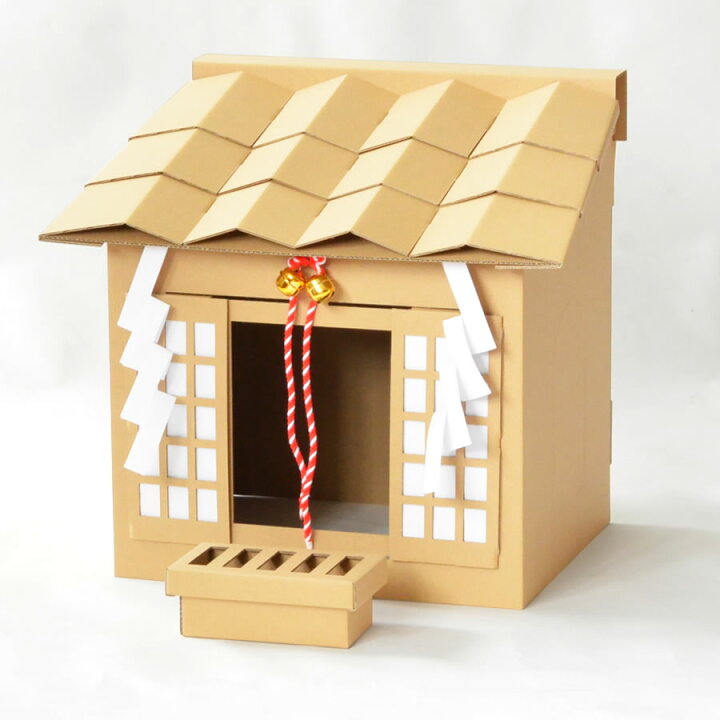 楽天市場 猫 ダンボールハウス ネコ神社 通販 神様 段ボール 作り方 簡単 ネコ用 ネコ 爪とぎ キャットハウス かわいい つめとぎ ゲージ キャットタワー トイレ ベッド ダンボール家具のhoway楽天市場店