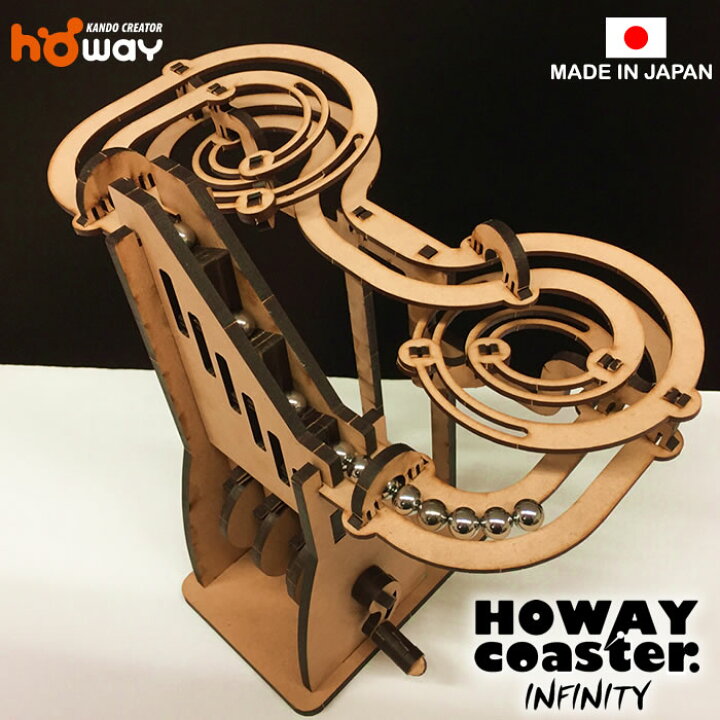 楽天市場 夏休み 工作キット Howayコースター Infinity ピタゴラコースター ピタゴラスイッチ ピタゴラ装置 ピタゴラス マーブルマシン 知育 自由研究 自由工作 からくり 工作 小学生 キット 高学年 低学年 自由 研究 男の子 ピタゴラスイッチ工作 ダンボール