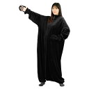 【安心の上場企業】 Bauhutte バウヒュッテ 着る毛布 ゲーミング ルームウェア「ダメ着 ストレッチ」 ブラック フリー…