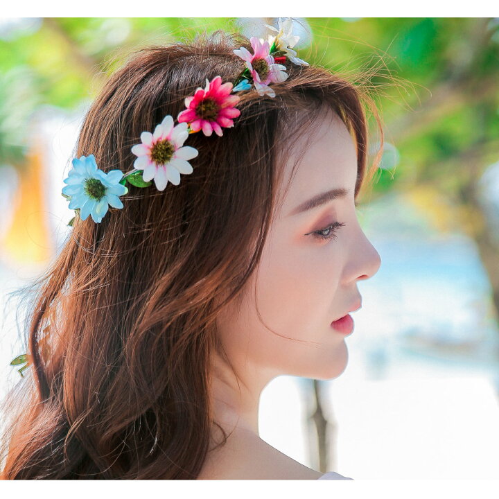 楽天市場 花冠 花かんむり ヘッドドレス フラワーティアラ 女の子 子ども ウエディング フラワー花冠 ウエディング花冠 パーティー ティアラ 花カチューシャ フラワー造花 花輪 髪飾り 森ガール 花嫁 結婚式 ホユキ楽天市場店