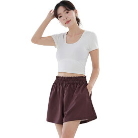 水着 ショートパンツ レディース ショート丈 キュロット サーフショーツ 海パン ハーフパンツ ラッシュガード 体型カバー ミドル ロング プール 海 海水浴 サーフィン サウナ ヨガ おしゃれ 水陸両用 S/M/L/LL/3L