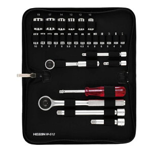 �z�[�U��(HOZAN) �\�P�b�g�����`�Z�b�g �����p6.3mm�p(1/4sq)�A9.5mm�p(3/8sq) �t���Z�b�g W-512