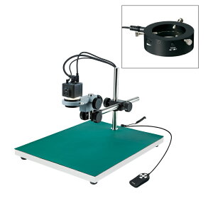 ホーザン(HOZAN) HDMI出力 マイクロスコープ倍率18/48/89/115×【8.8/23/43/57×】倍 リング照明 ロングベース L-KIT601