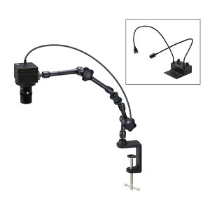 ホーザン(HOZAN) USB出力 マイクロスコープ倍率24~115倍 フレキシブルアーム照明 フレキシブルアーム L-KIT839