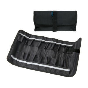 ホーザン(HOZAN) ツールバッグ 工具箱 工具袋 コンパクトに収まるロールアップケース 収納ポケット数18ヵ所 B-712