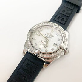 【中古】ブライトリング BREITLING A37330 ダイヤベゼル 自動巻き レディース 箱・保証書付き