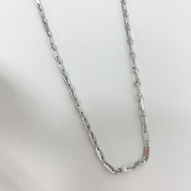 【中古】カルティエ Cartier フィガロ ネックレス 750WG K18ホワイトゴールド ジュエリー