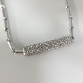 【中古】キメント CHIMENTO ダイヤ ネックレス 750(WG) K18ジュエリー