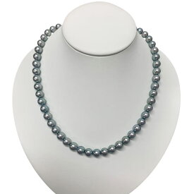 【中古】田崎タサキTASAKI アコヤ真珠7.6-8mm パール　ネックレス　SILVER
