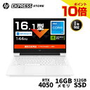 【公式・新品・即納】 HP ノートパソコン ノートPC パソコン ゲーミングPC Victus by HP 16-r0009TX NVIDIA GeForce RTX 4050 144 Hz 16.1インチ インテル Intel Core i5 16GBメモリ 512GB SSD フルHD Windows11