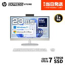 【公式・新品】 HP パソコン デスクトップPC HP All-in-One 24-cr インテル Core Ultra 7 プロセッサー 125U 16GBメモリ 1TB SSD フルHD非光沢 IPSディスプレイ Windows 11 日本語キーボード ワイヤレスマウス 207万画素カメラ搭載 顔認証 シェルホワイト