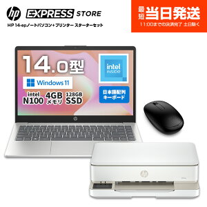 y1̓|Cg10{zyEViE[z HP m[gPC v^[Zbg m[gp\R HP 14-ep 14C` Ce Intel N100 4GB 128GB SSD CX}EXt + v^[ HP ENVY 6120 Rs[ 