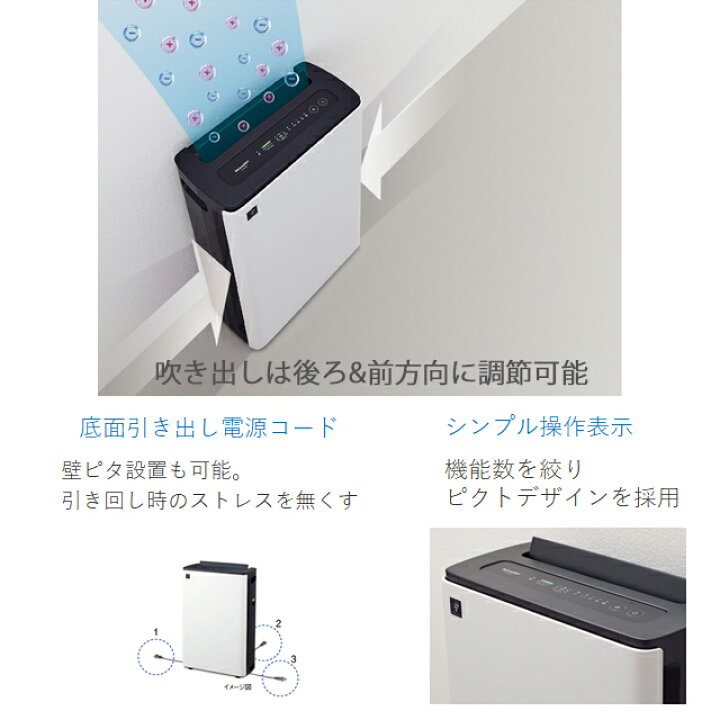 楽天市場】シャープ 床置き型プラズマクラスター加湿空気清浄機KC-M511 