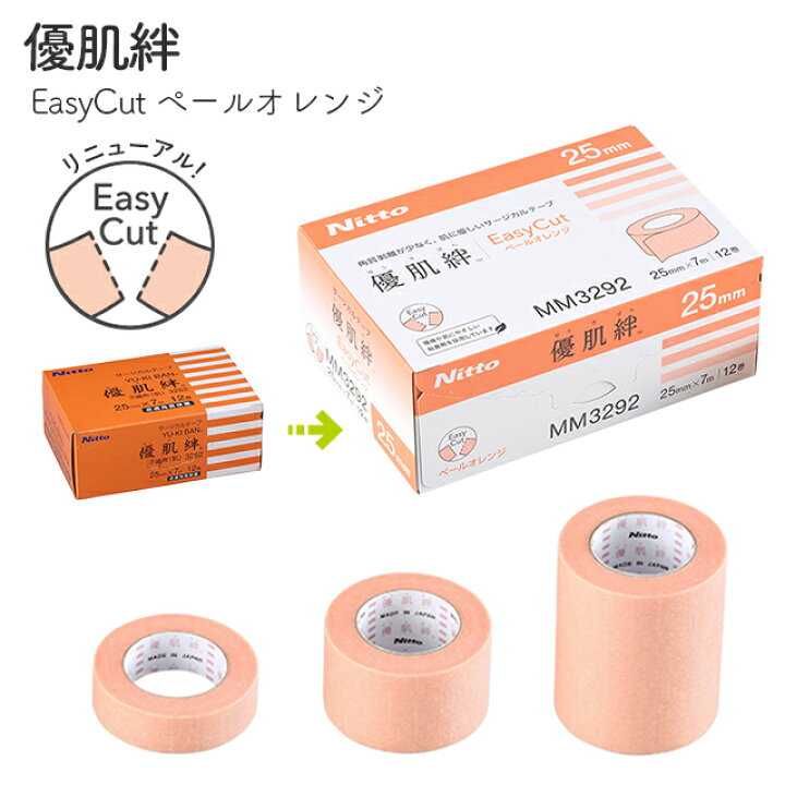 楽天市場】優肌絆EasyCutペールオレンジ(優肌絆不織布(肌)の後継品 